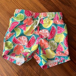Target boys tropical fruit swim trunks - 2T
